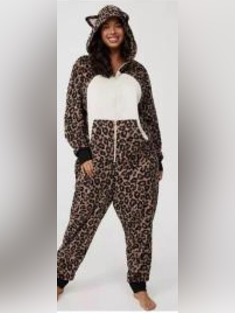 NWT Torrid Leopard lounge onesie cosplay Halloween costume 3X/4X